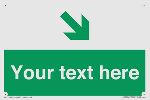 Custom Safe condition: Green Down right arrow